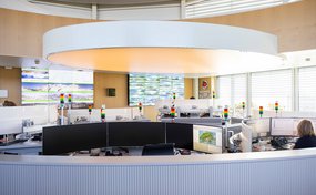 Arbeitsplätze in der Einsatzzentrale