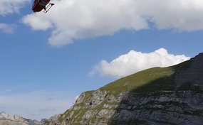 Lieu d’intervention escarpé à la Pointe de Pré Fleuri 