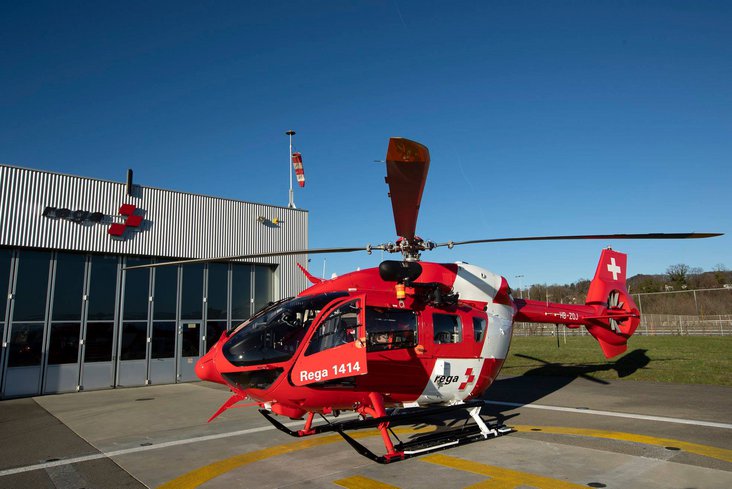 Le H145 à la base de Lausanne