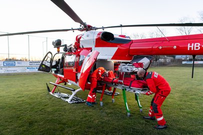 H145 avec l'équipage