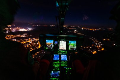 Vue depuis le cockpit