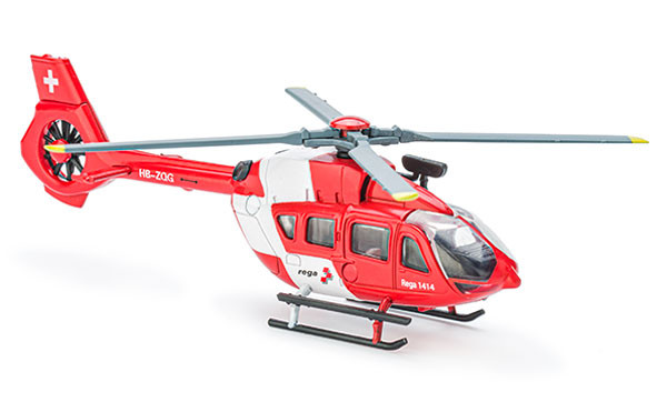 Airbus Helicopters H145 D2, Modello mini in scala 1:82, presentazione ingrandita